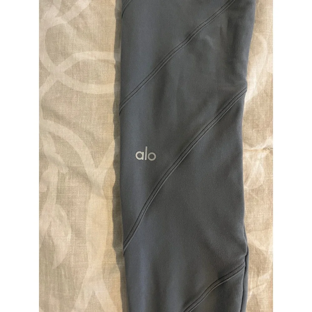 Alo Yoga High Waist Leggings Steel Grey Athletic Workout Athleisure Size xs soft